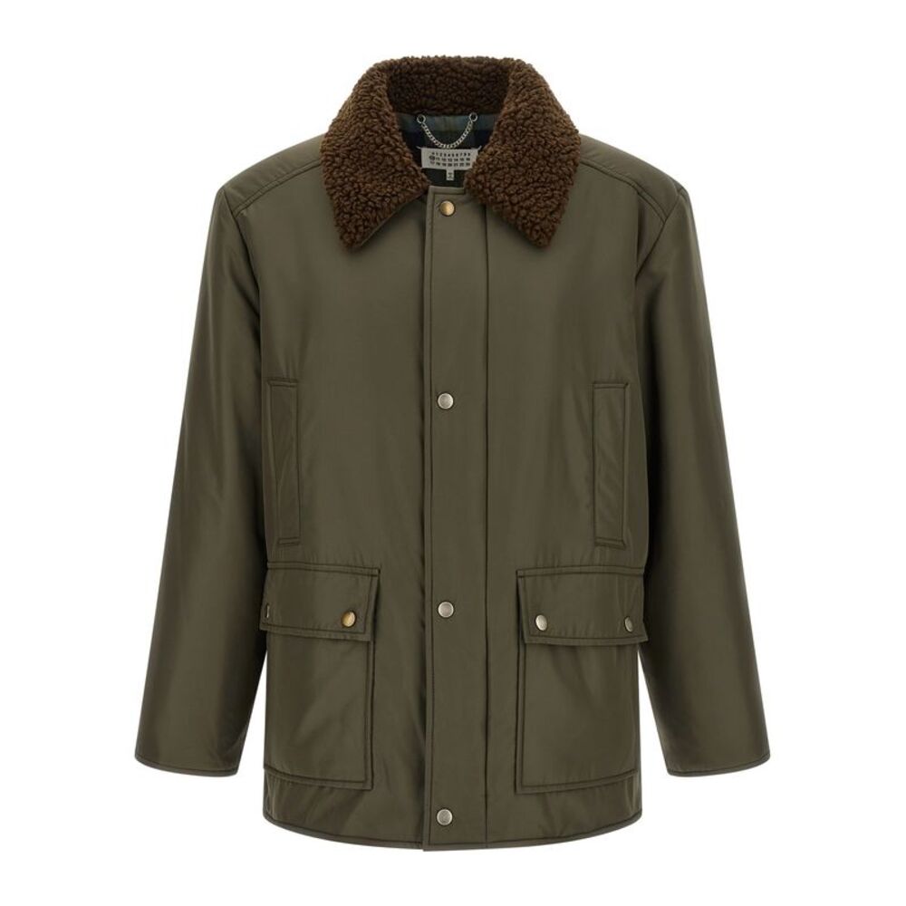 Maison Margiela Bicolor Polyester Men's Parka